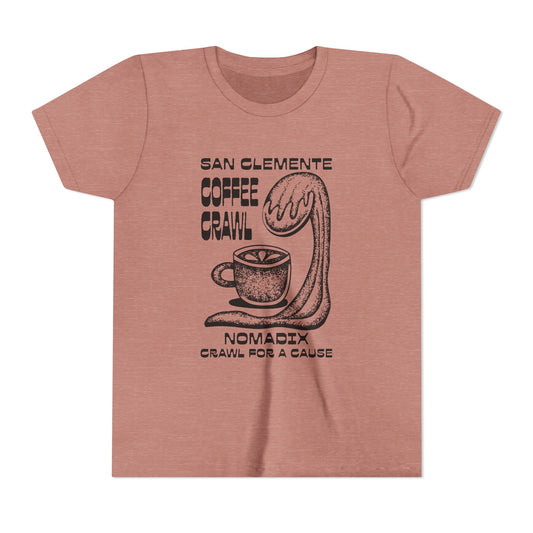 San Clemente Coffee Crawl Youth Tee Shirt