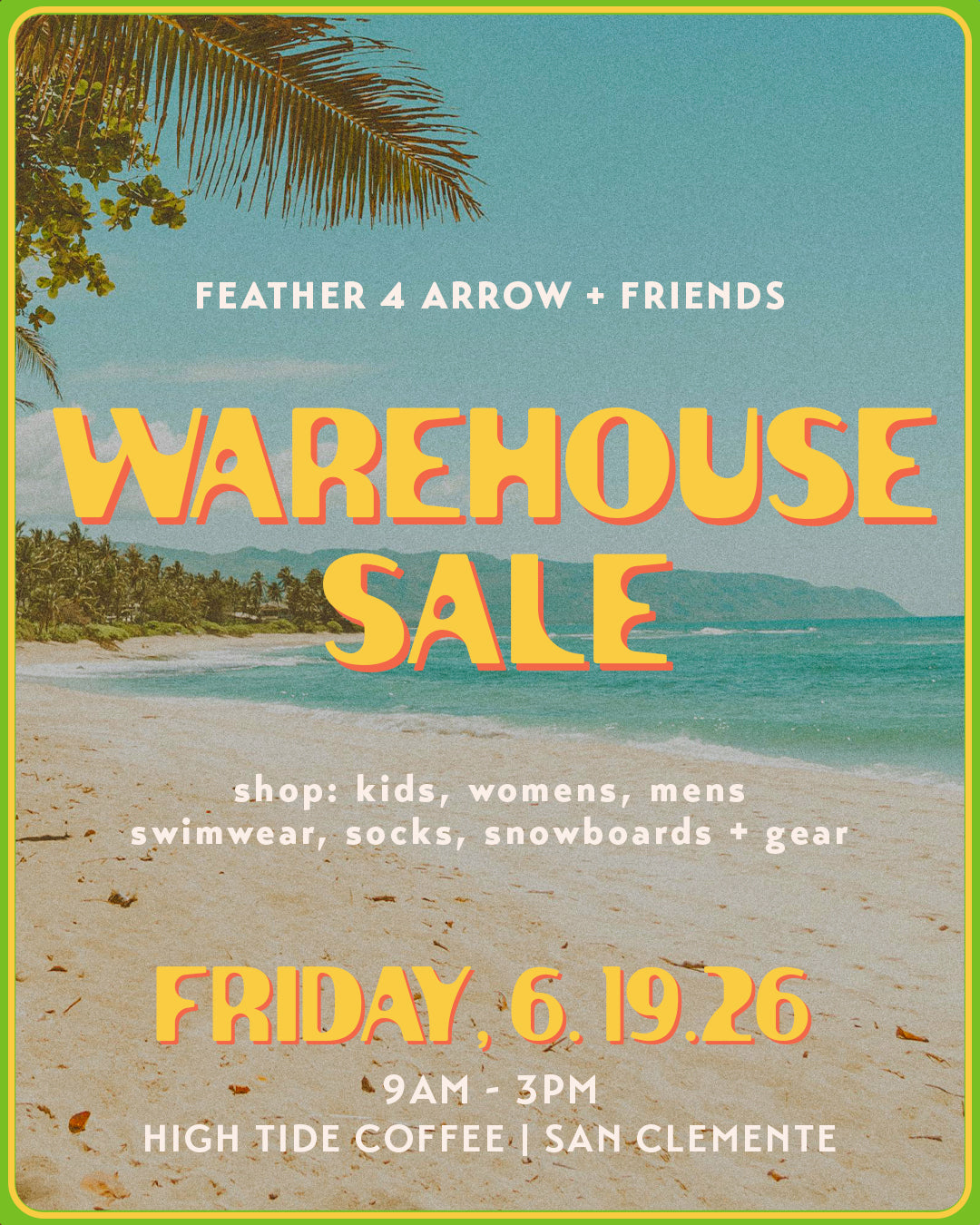 A Beach Morning, Great Coffee, and a Warehouse Sale Worth Checking Out