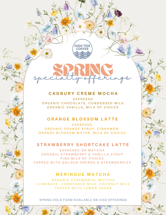 Spring Specialty Offerings