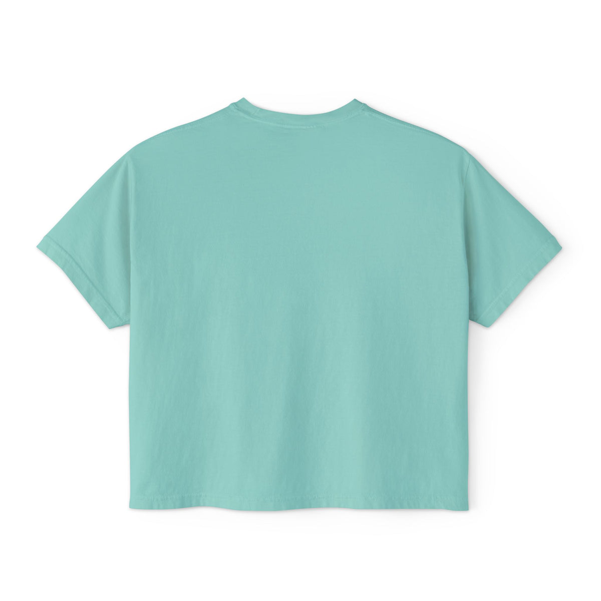Women's Boxy Tee — Coastal Surf Palm Graphic Cropped T-Shirt