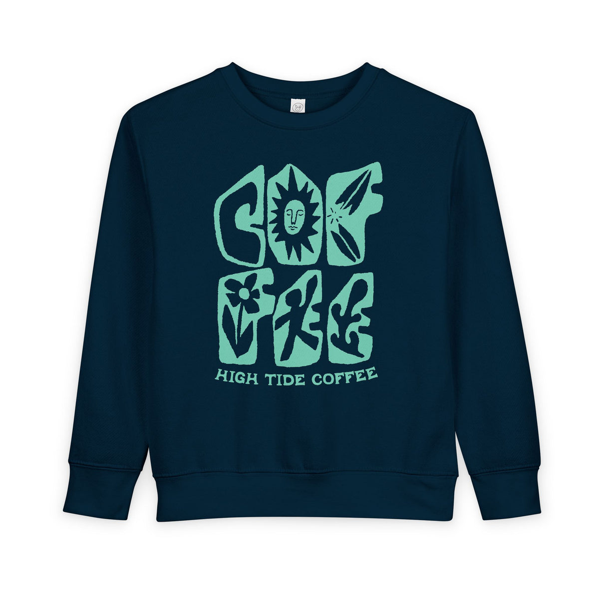 Good Vibes High Tide Coffee Toddler Sweatshirt