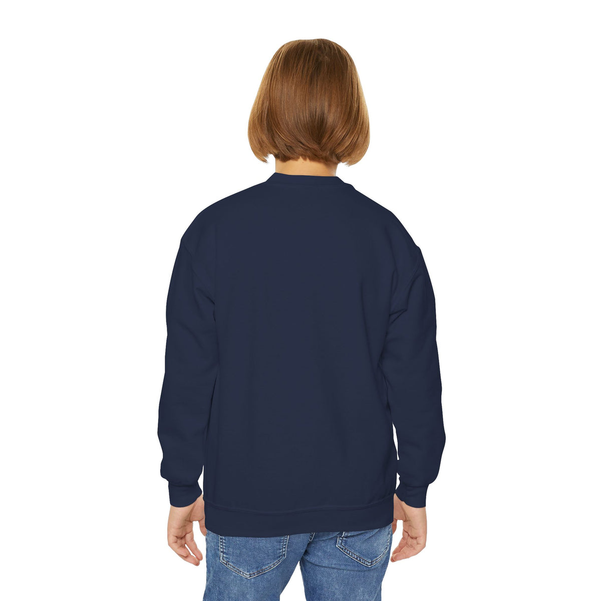 Youth Crewneck Sweatshirt – Good Vibes High Tide Coffee Beach Design