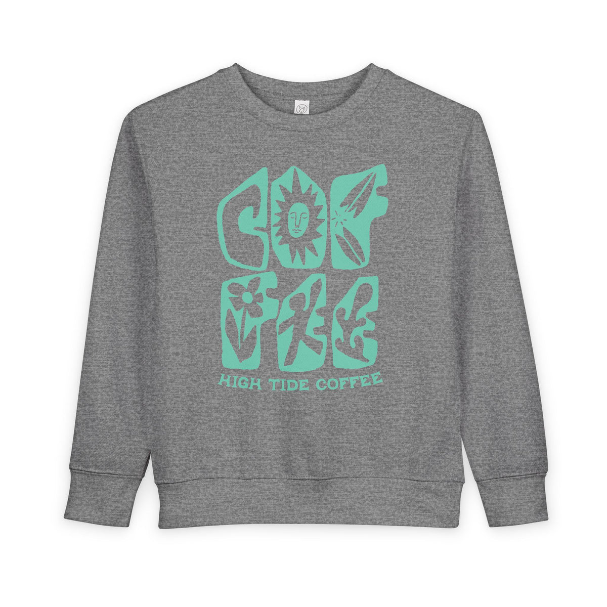 Good Vibes High Tide Coffee Toddler Sweatshirt