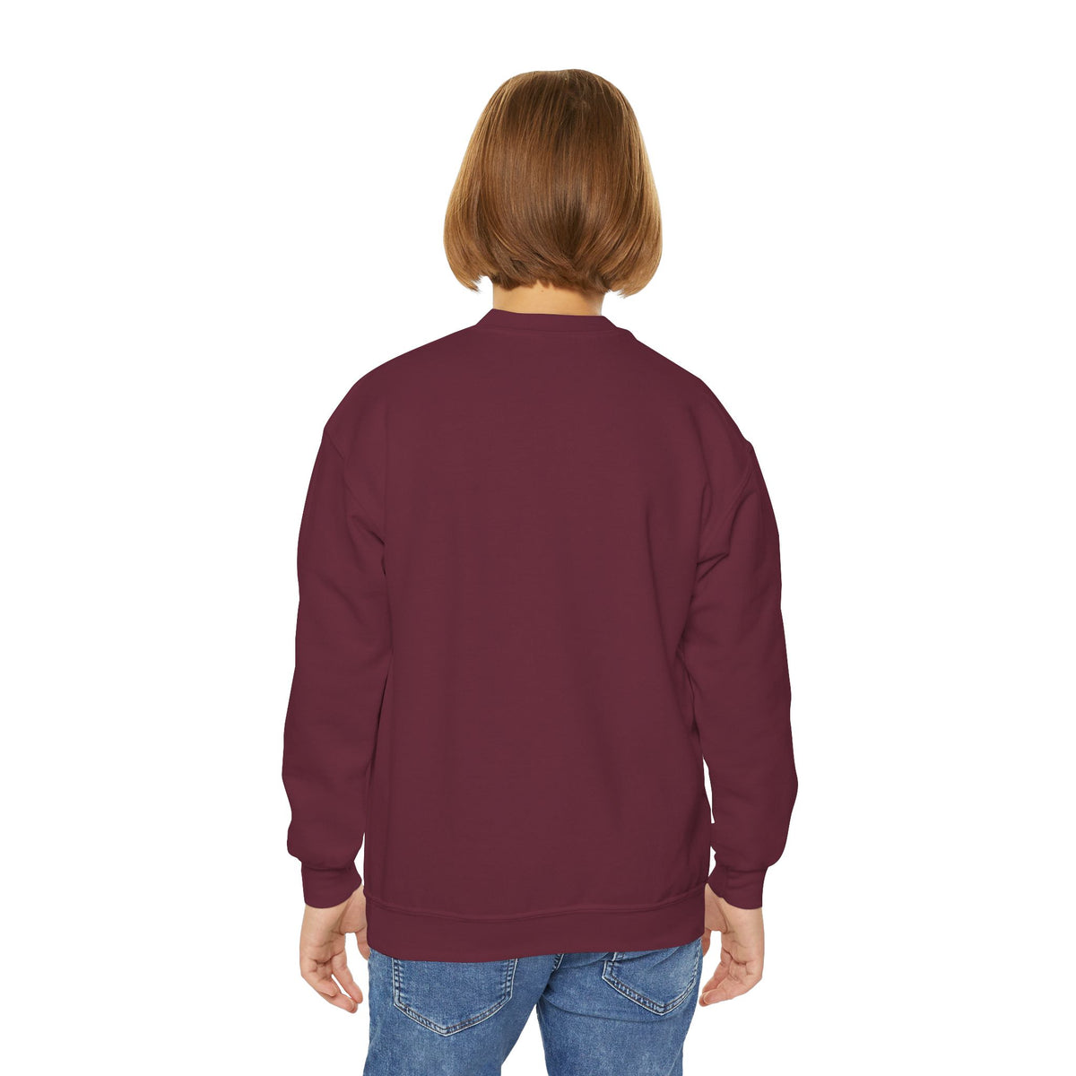 Youth Crewneck Sweatshirt – Good Vibes High Tide Coffee Beach Design