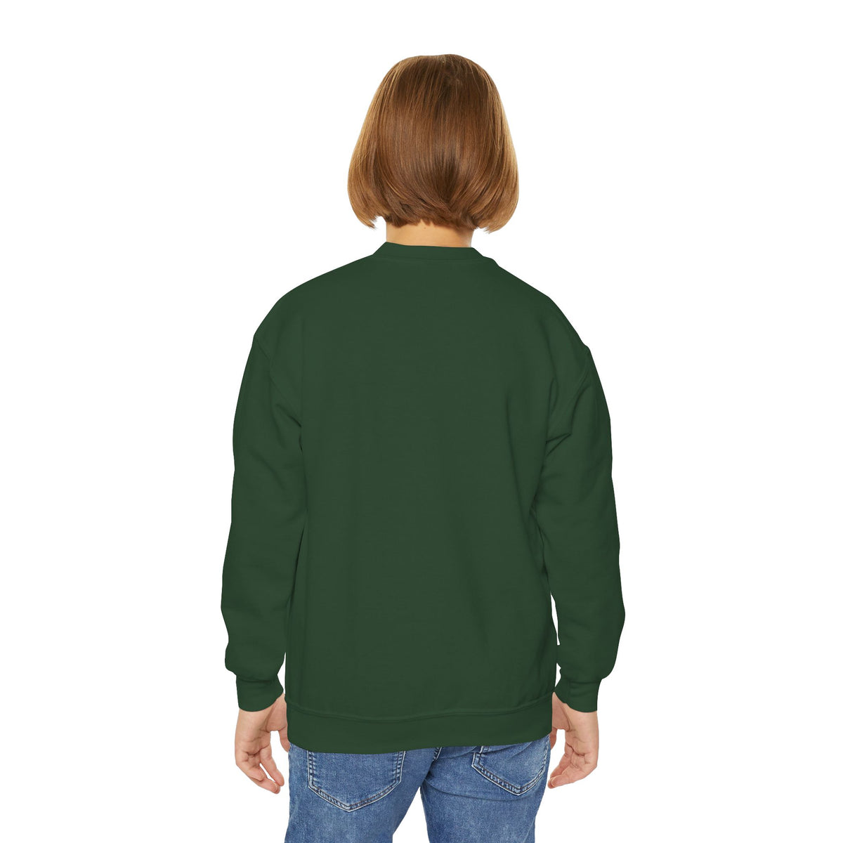 Youth Crewneck Sweatshirt – Good Vibes High Tide Coffee Beach Design