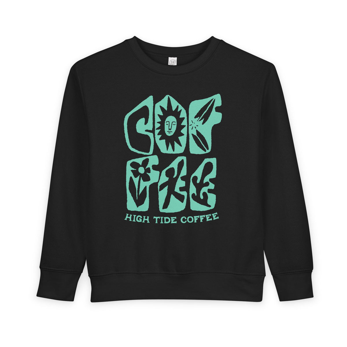 Good Vibes High Tide Coffee Toddler Sweatshirt