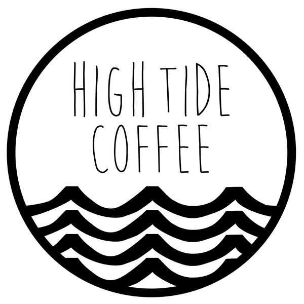 High Tide Coffee logo in a circle