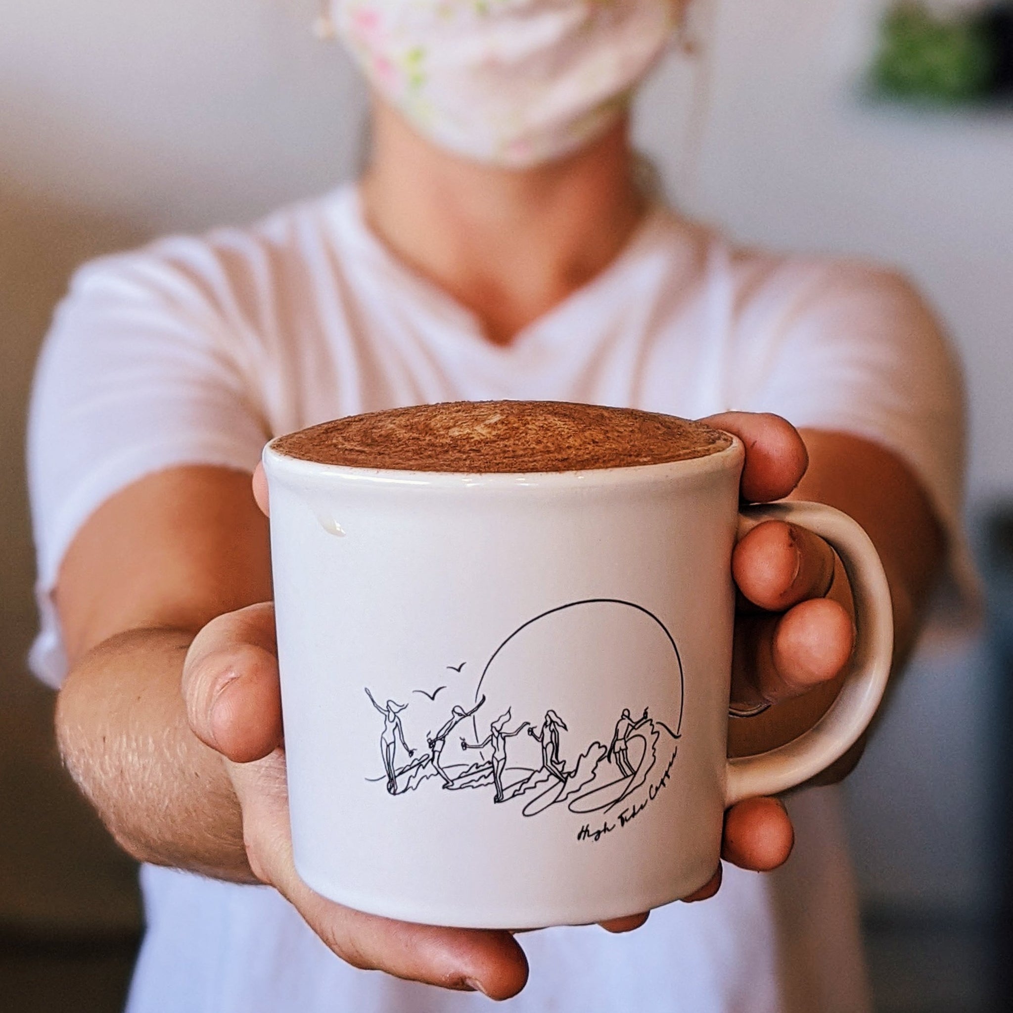 party wave coffee mug